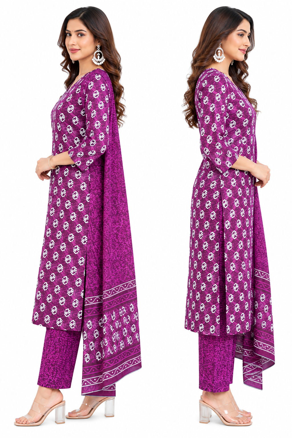 Women's Straight Kurta Set with Dupatta