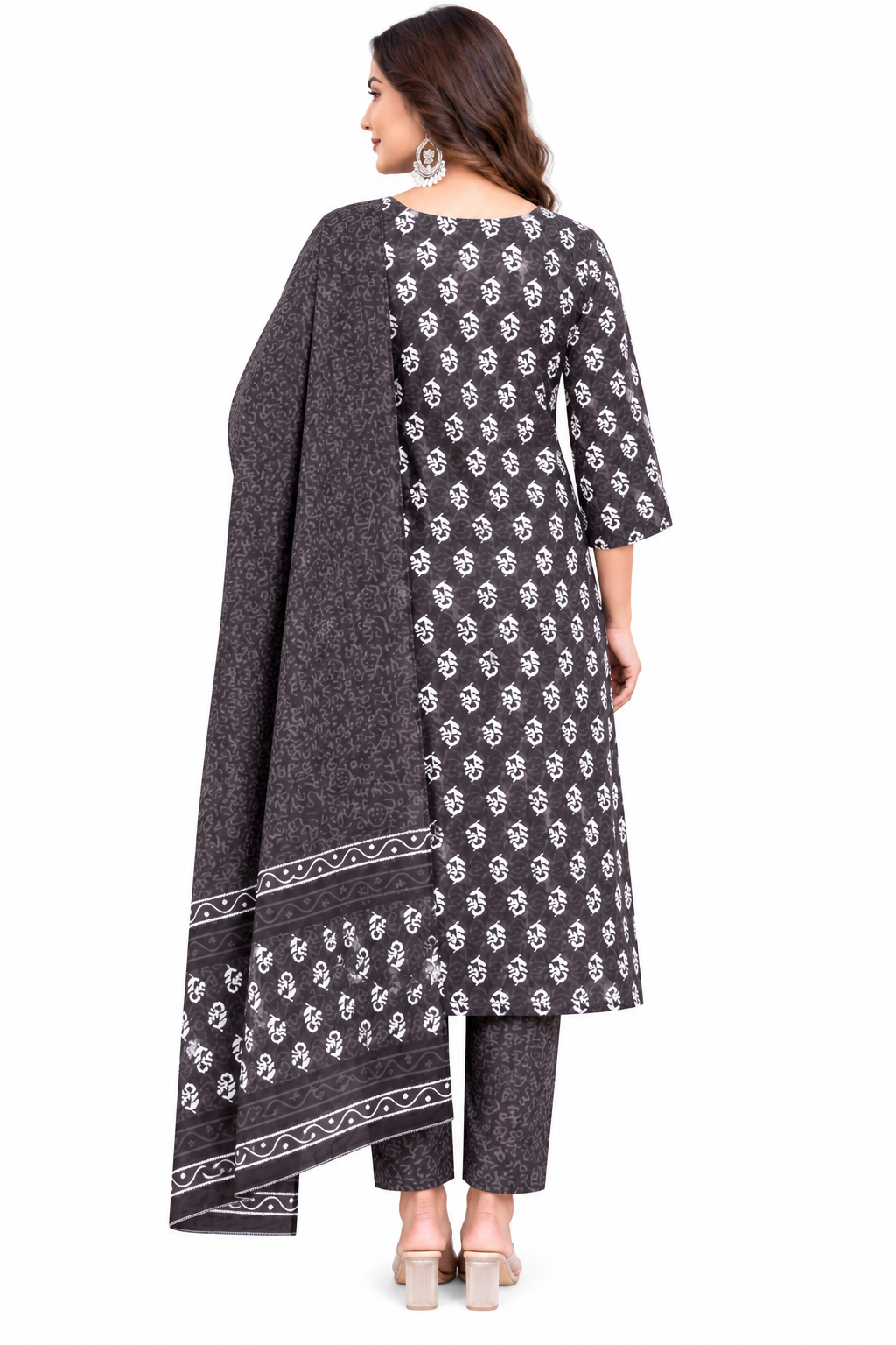 Women's Straight Kurta Set with Dupatta