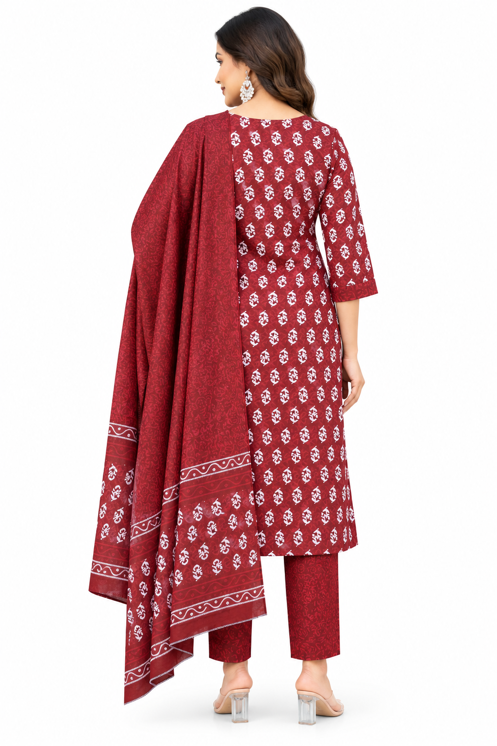 Women's Straight Kurta Set with Dupatta